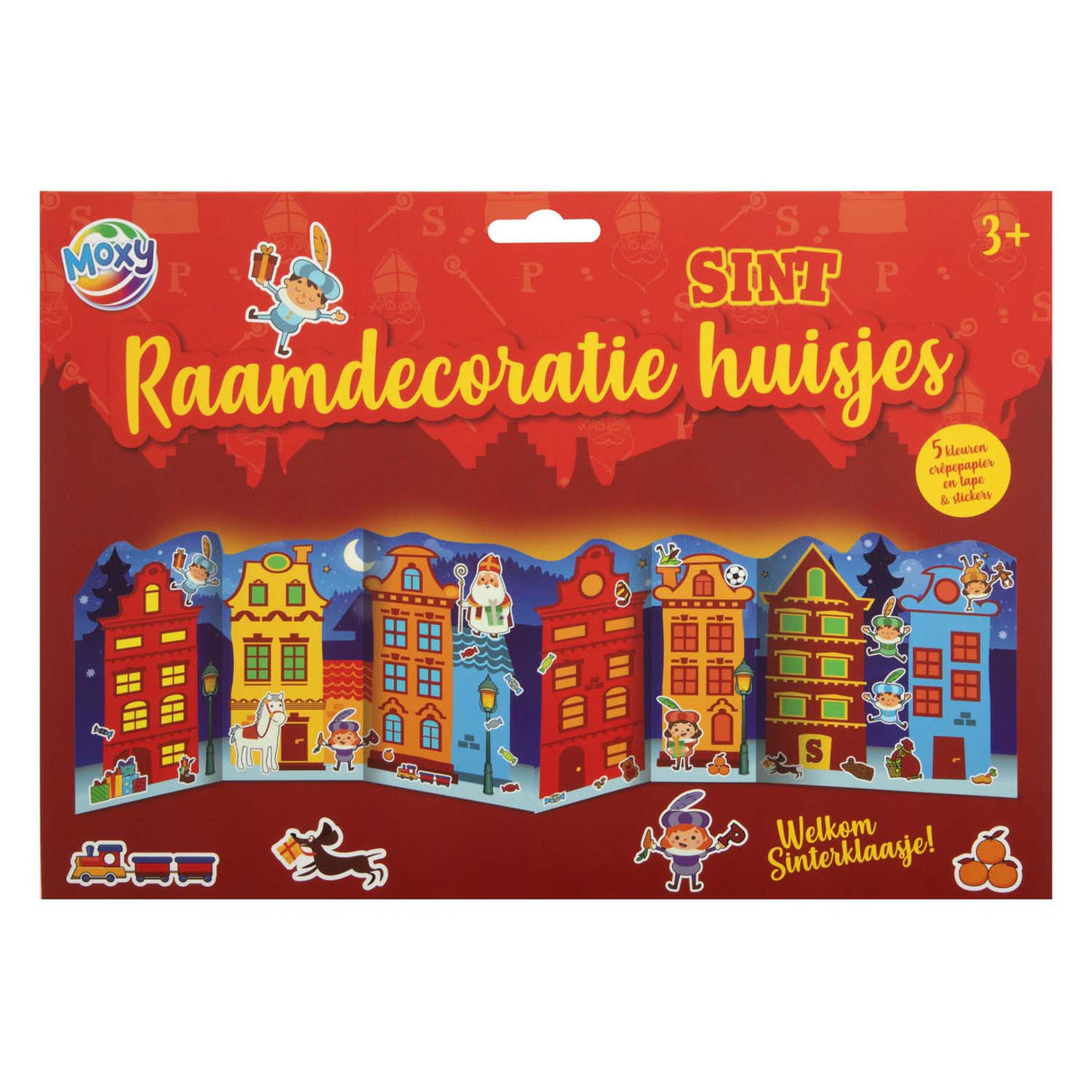 Groupe d'artisanat créatif saint décoration de fenêtre maisons