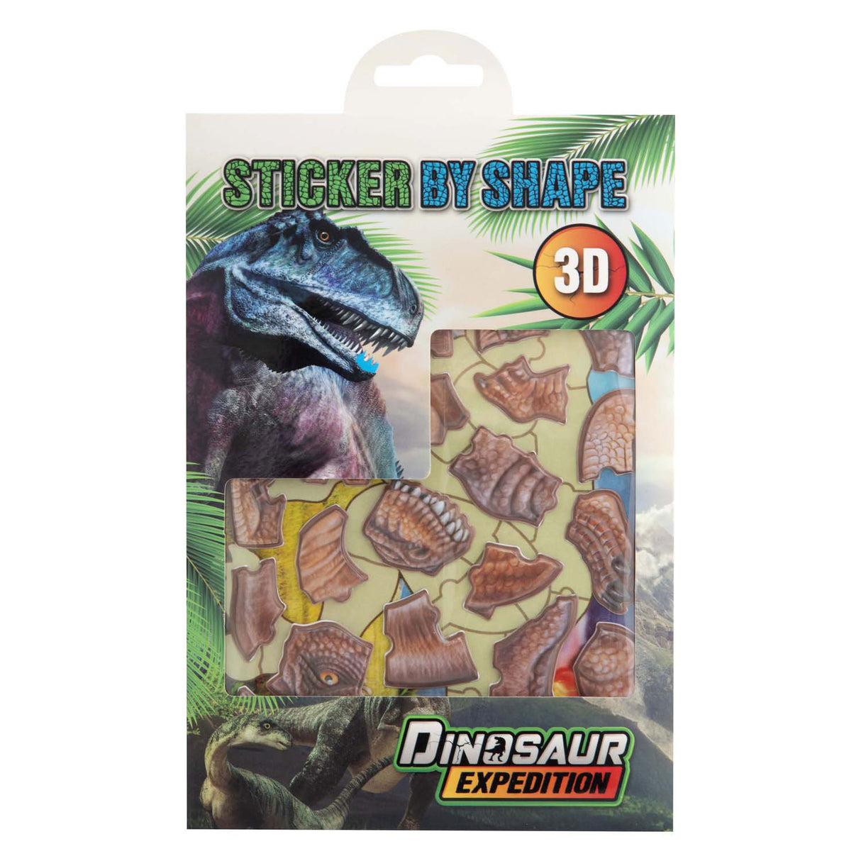 Autocollants dinosaures de groupe d'artisanat créatif sur la forme