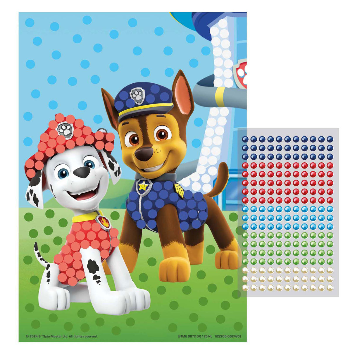 Groupe d'artisanat créatif Moxy Paw Patrol Bead Art - Taille A5