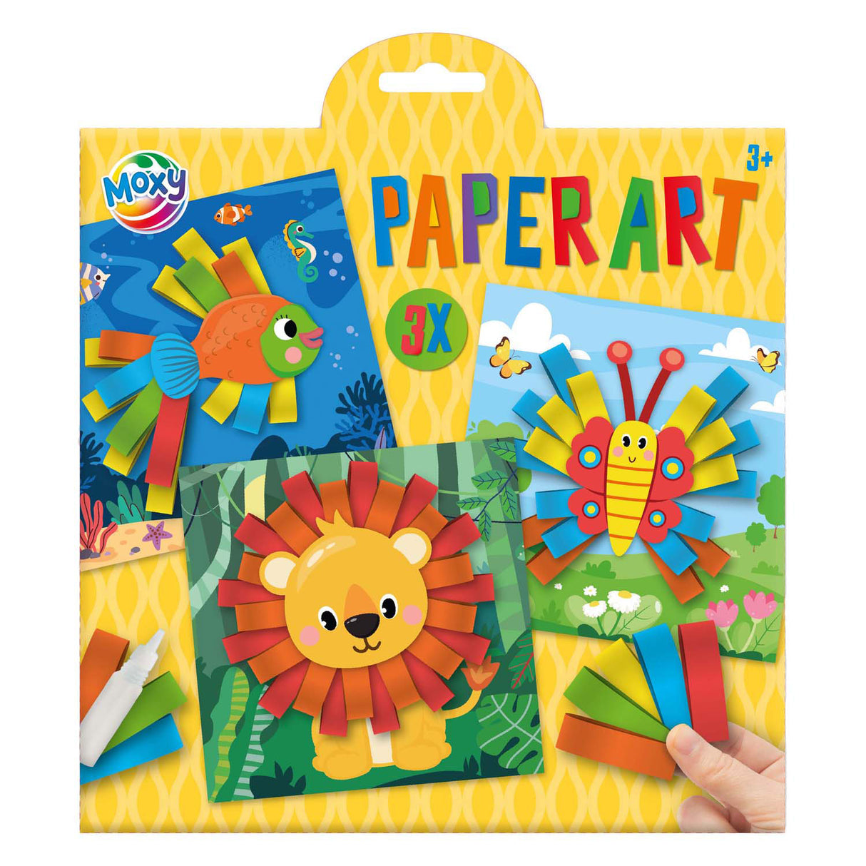 Groupe d'artisanat créatif, artisanat d'art en papier, artisanat animalier, lot de 3