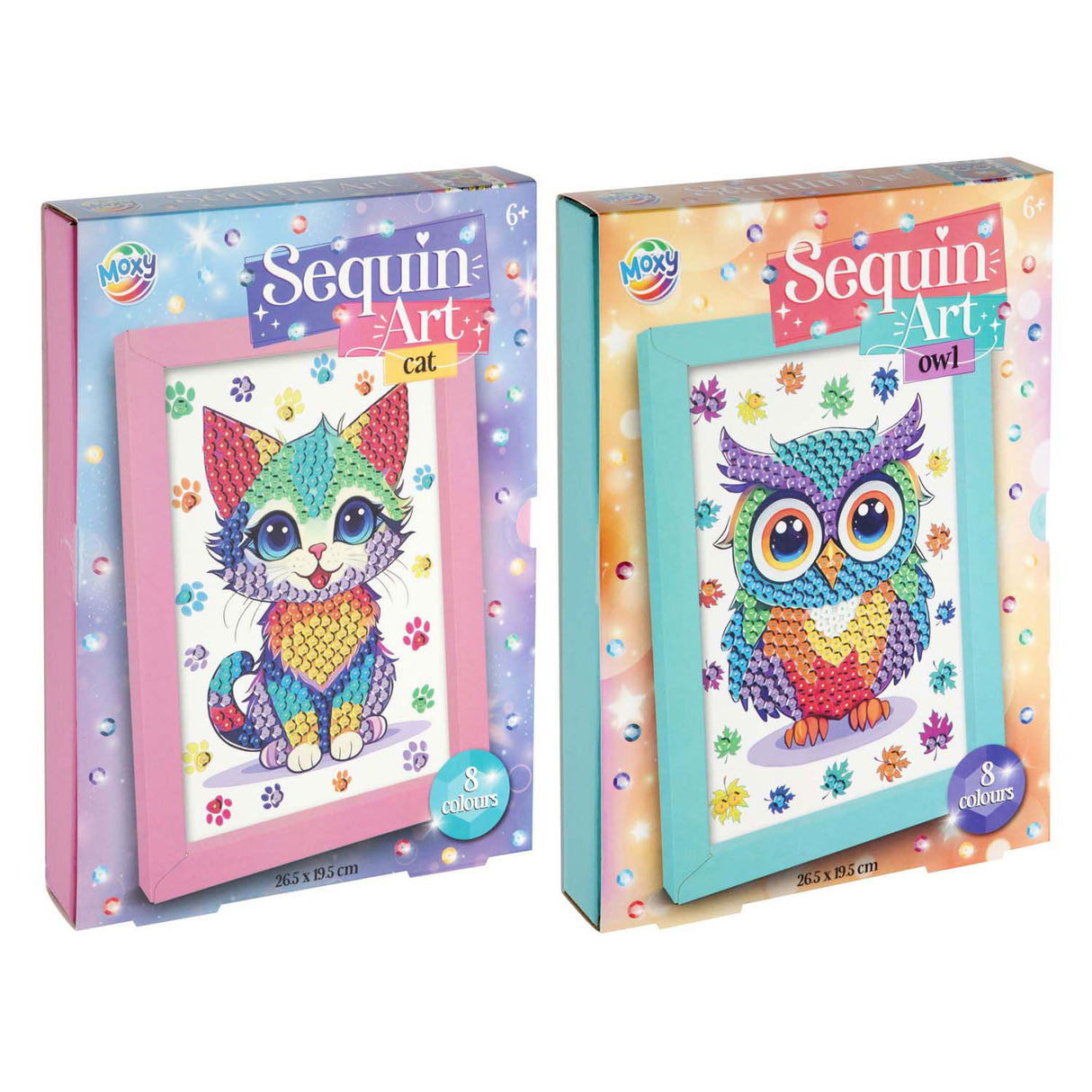 Un groupe d'artisanat créatif crée votre propre ensemble d'artisanat d'art à paillettes d'animaux, 8 couleurs