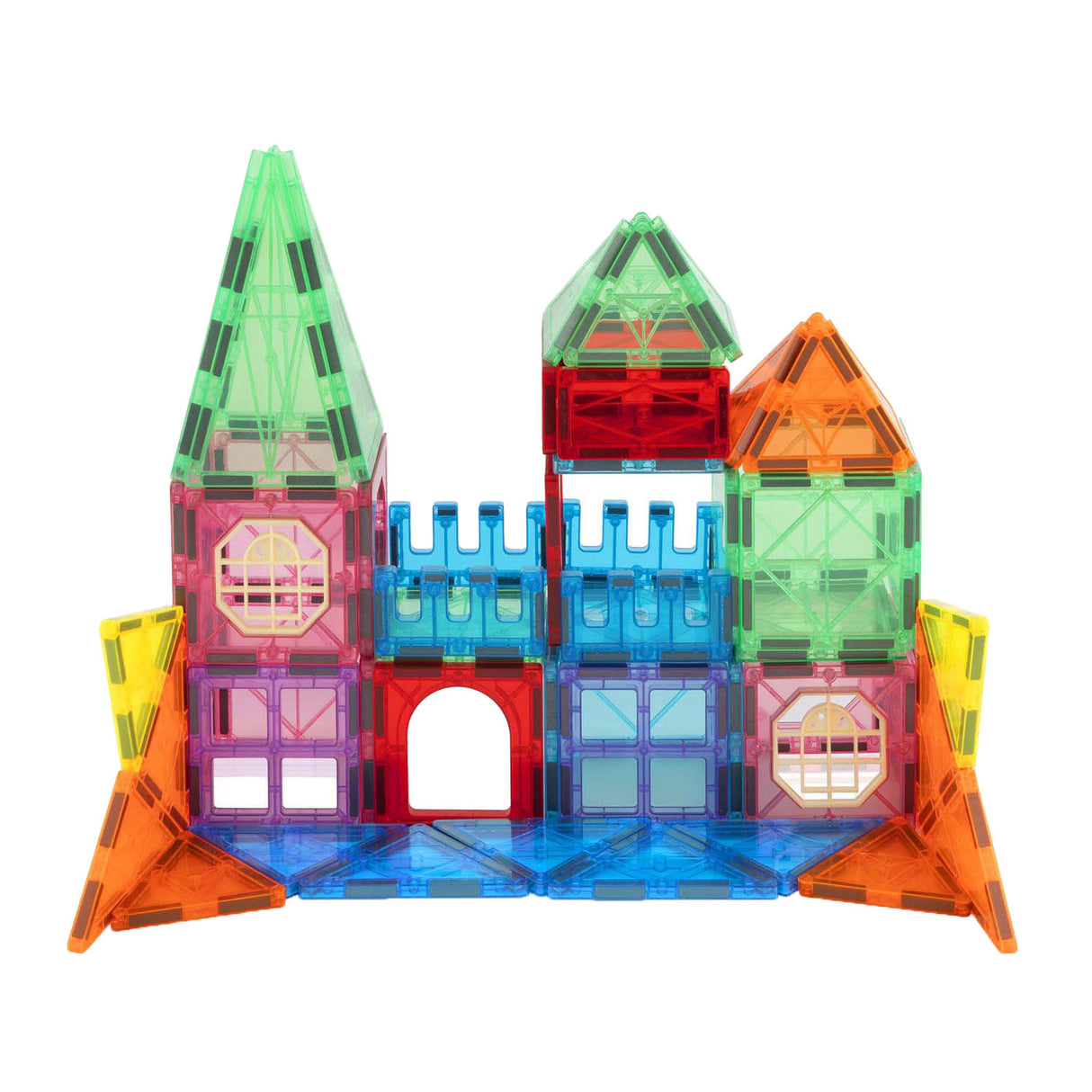 Tuiles de jouets de construction magnétiques Creative Craft Group avec sac de rangement, 64 pcs.