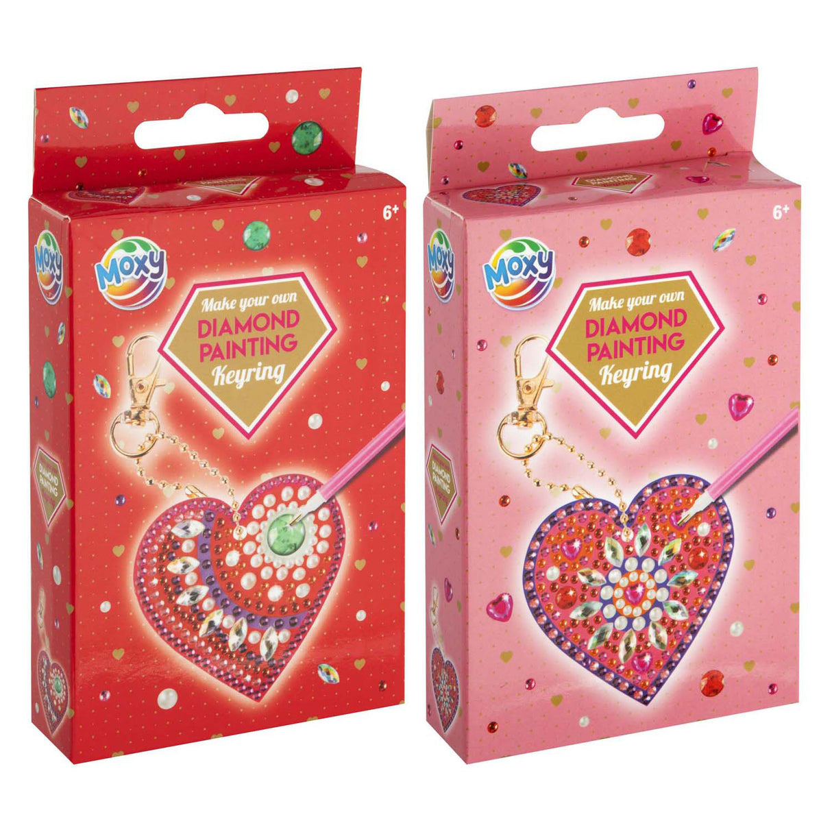 Porte-clés de peinture de diamant de groupe d'artisanat créatif