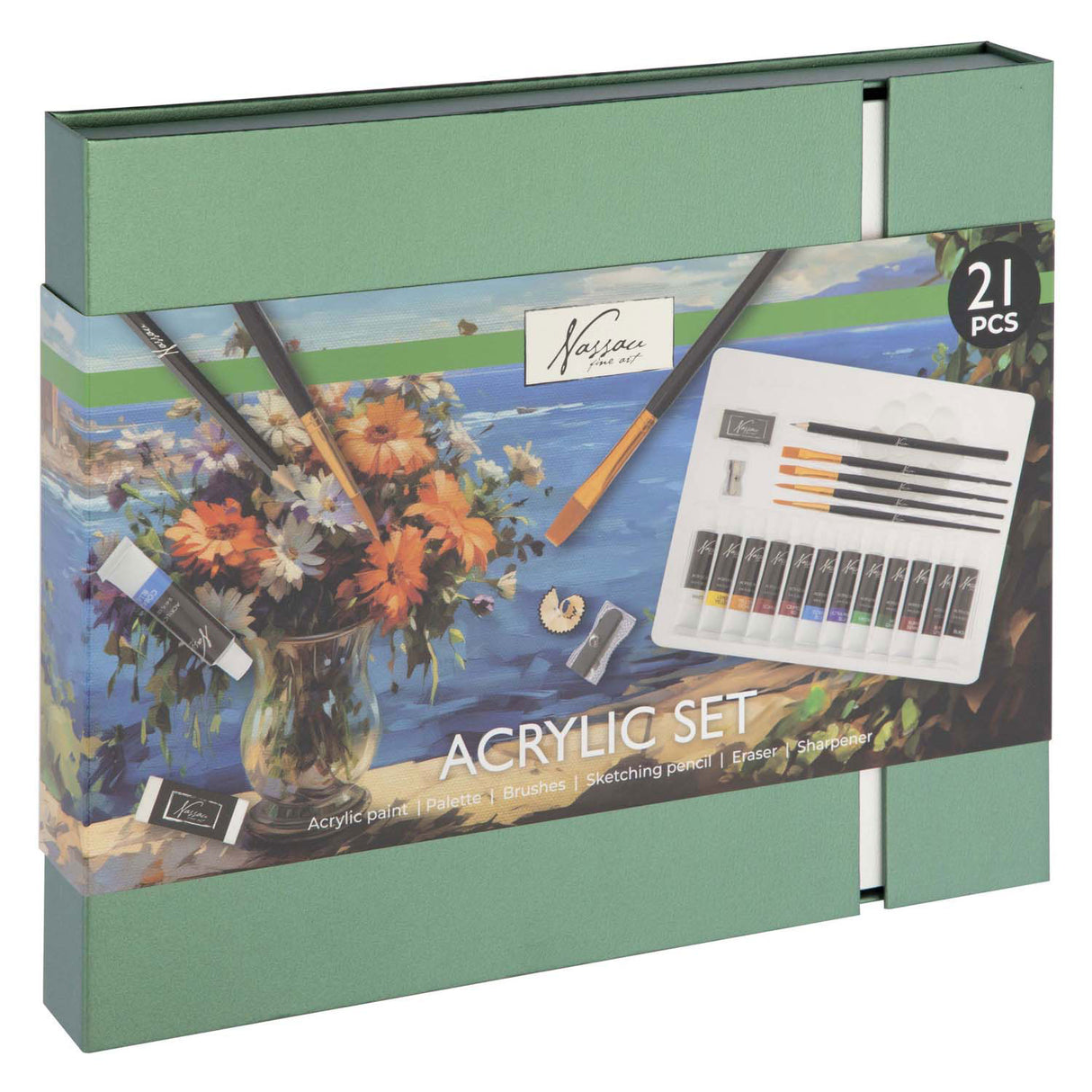 Ensemble de peinture et de dessin à l'aquarelle Creative Craft Group, 21 pièces.