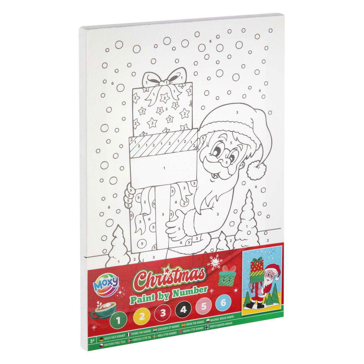 Peinture sur toile de groupe d'artisanat créatif par numéro de noël