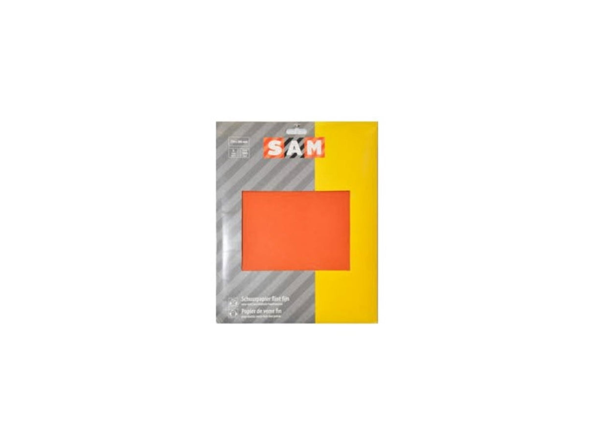 Papier de verre Sam pour nbsp sec ; utiliser du grain fin 150, paquet de 5 pièces