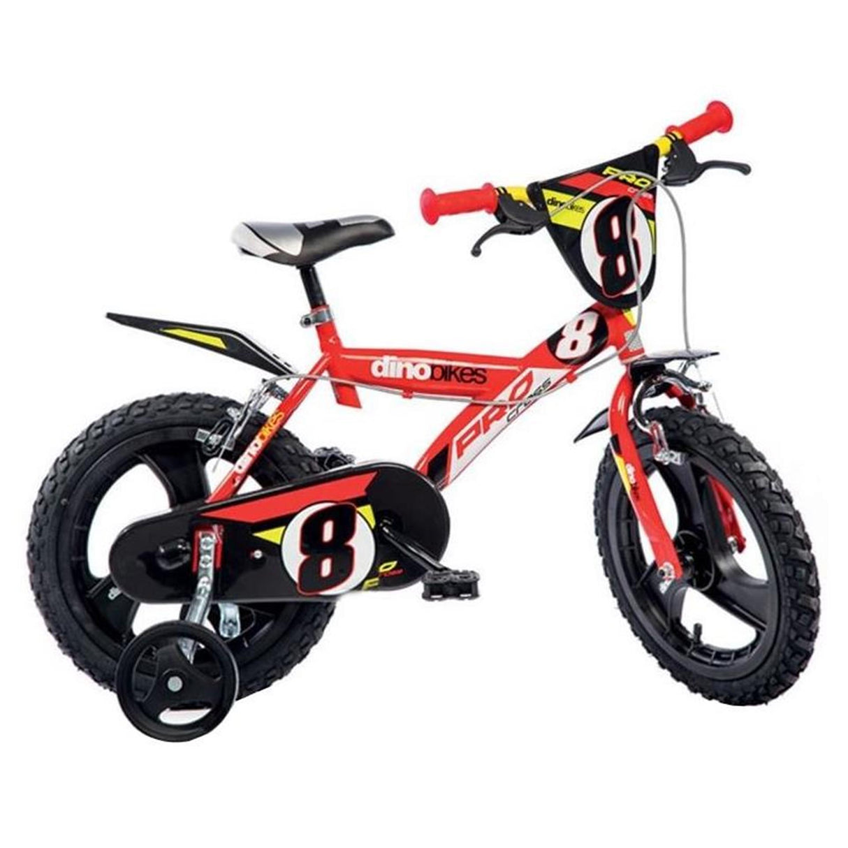 Dino Pro Cross 16 pouces 27 cm garçons mis prem rouge noir