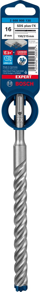 Bosch expert sds plus-7x marteau perforateur 16 x 150 x 215 mm