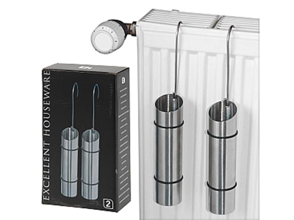 Excellent évaporateur d'eau domestique en acier inoxydable, lot de 2 pièces. 20x5cm