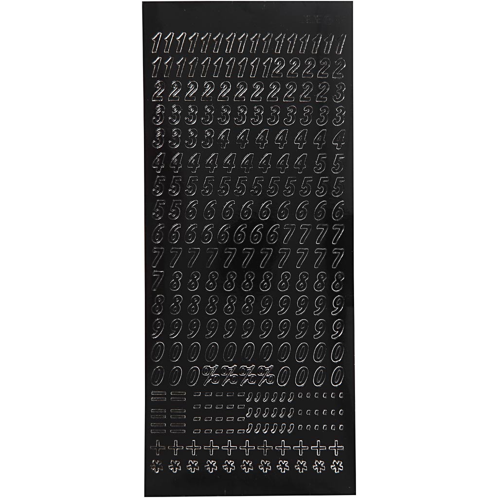 Creativ Company Stickers Small Figures Black, 1 Feuille