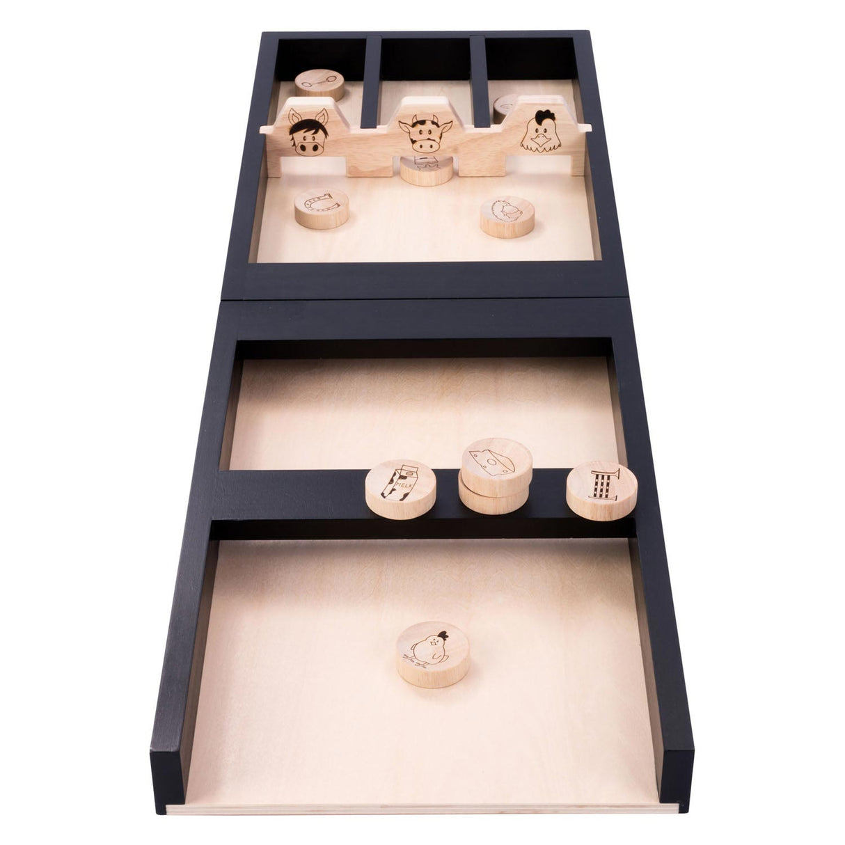 Jeu de palets en bois pour enfants, animaux, 80 cm