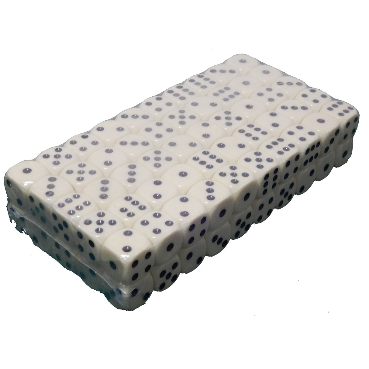 Dés blancs, 100 pièces, 16 mm