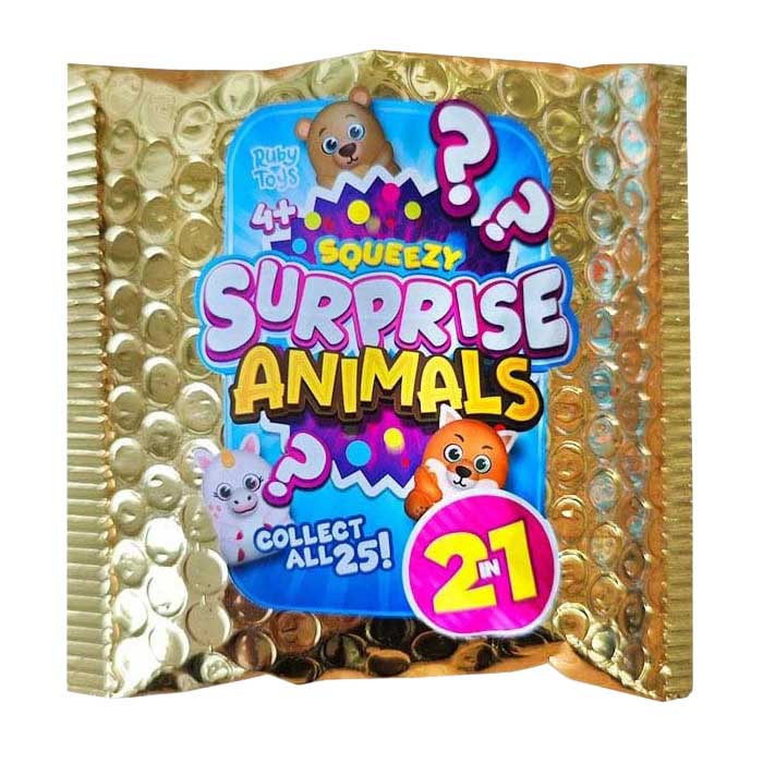 Sac surprise avec animal coquelicot