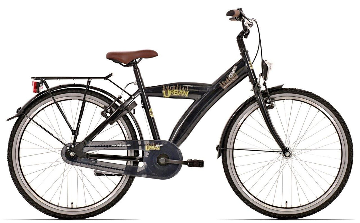 Bikefun vélo pour enfants urban city 26 pouces avec moyeu de frein Nexus 3 vitesses - noir