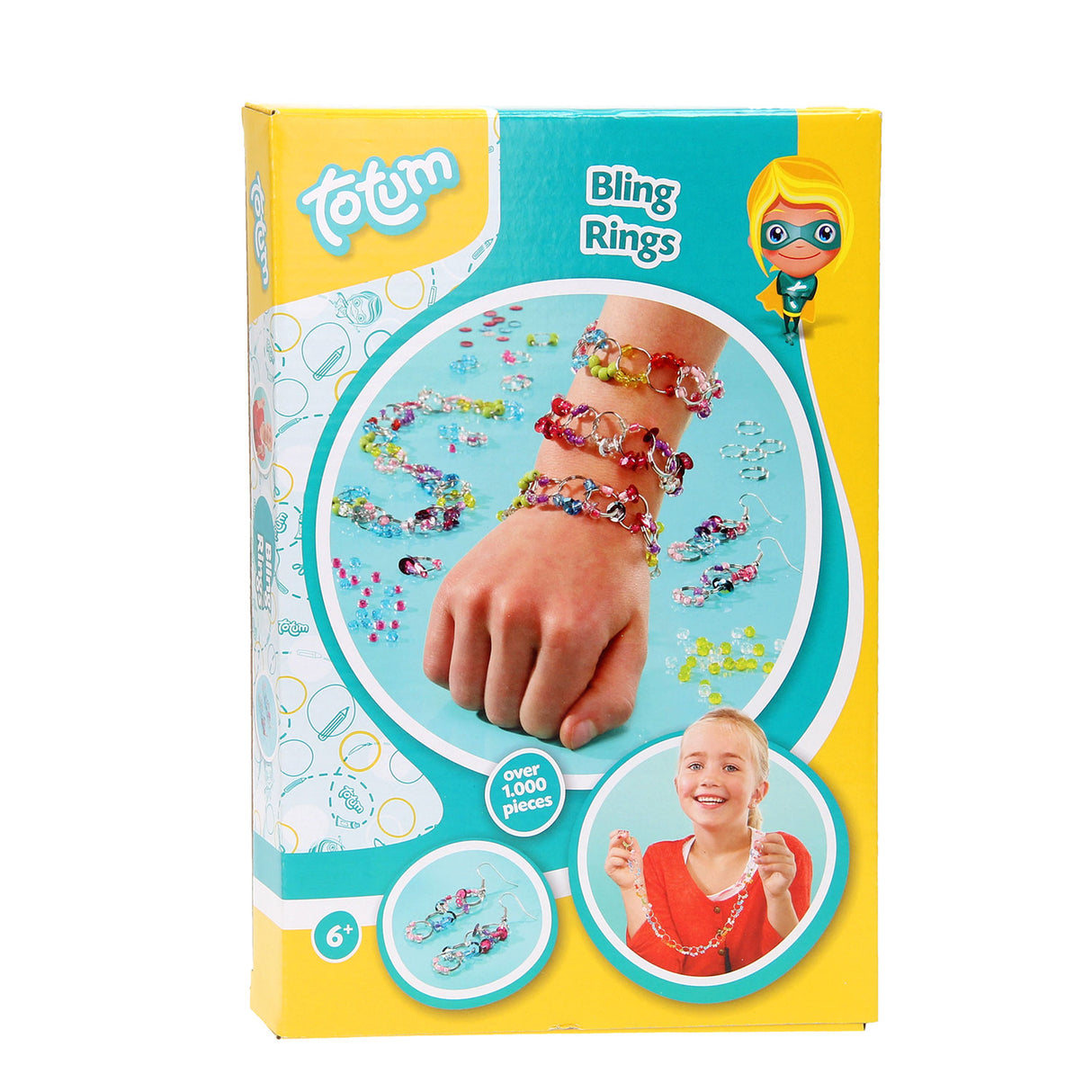 Totum créatif avec anneaux perles