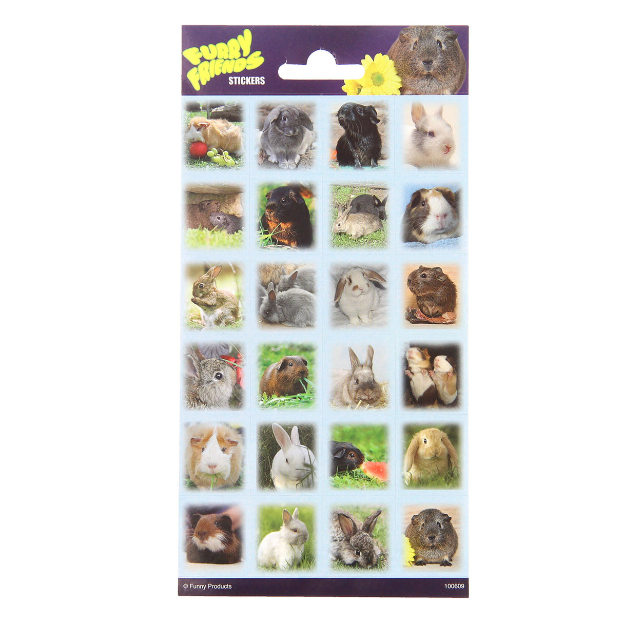 Feuille d'autocollants Totum amis pelucheux