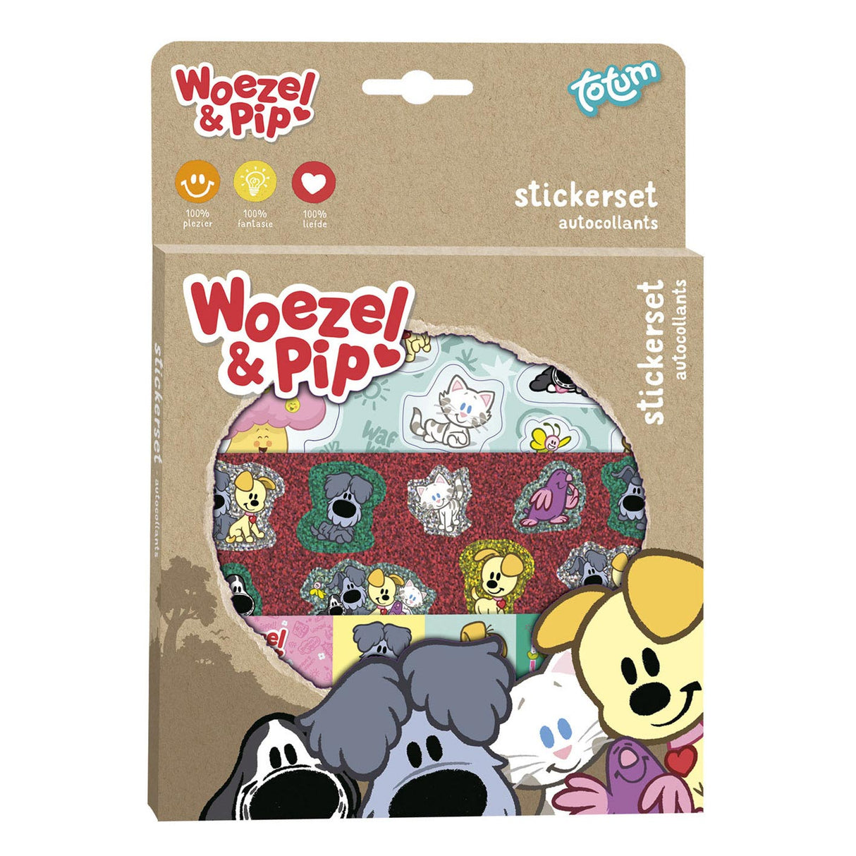 Bambolino jouets woezel pip ensemble d'autocollants