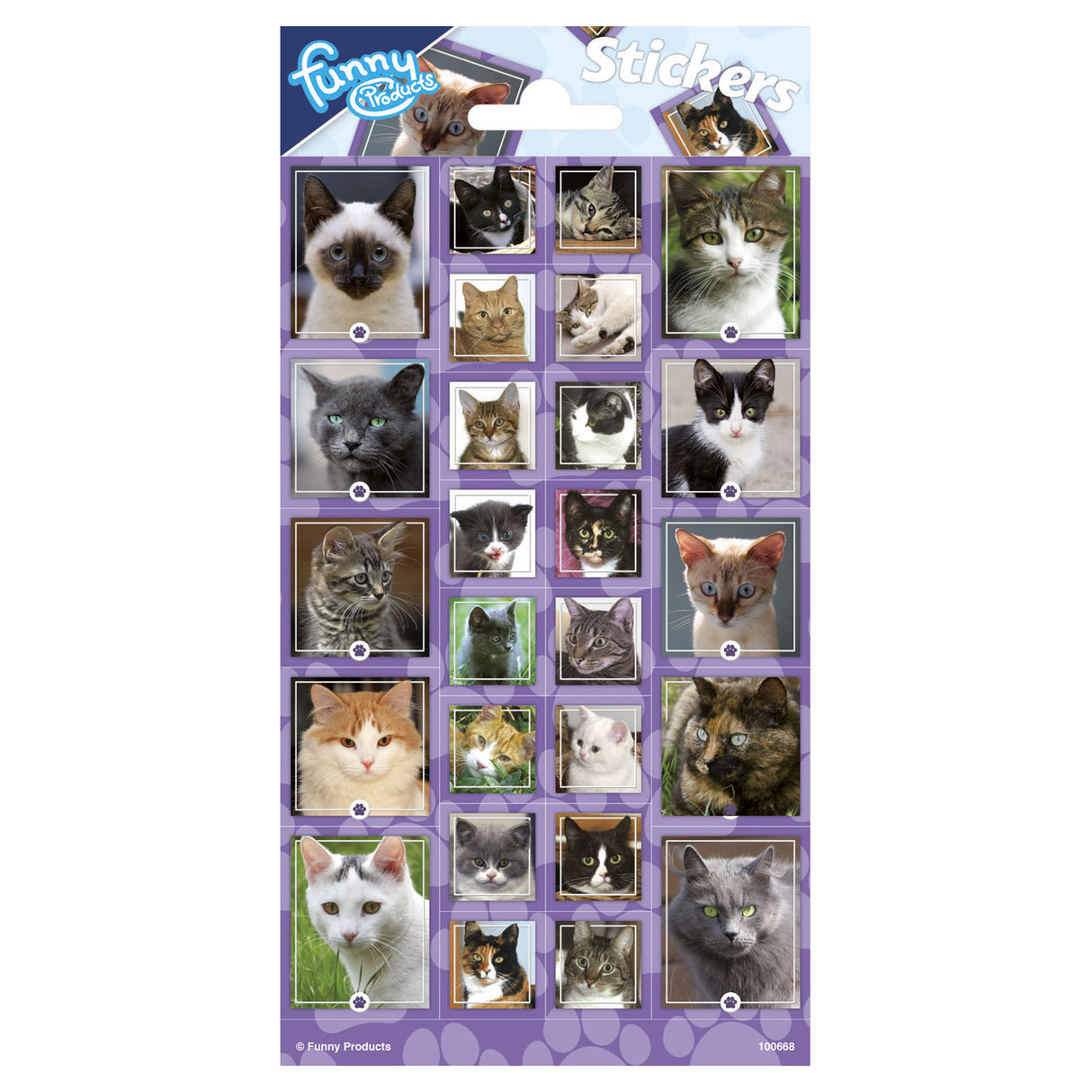 Feuille d'autocollants Totum chats