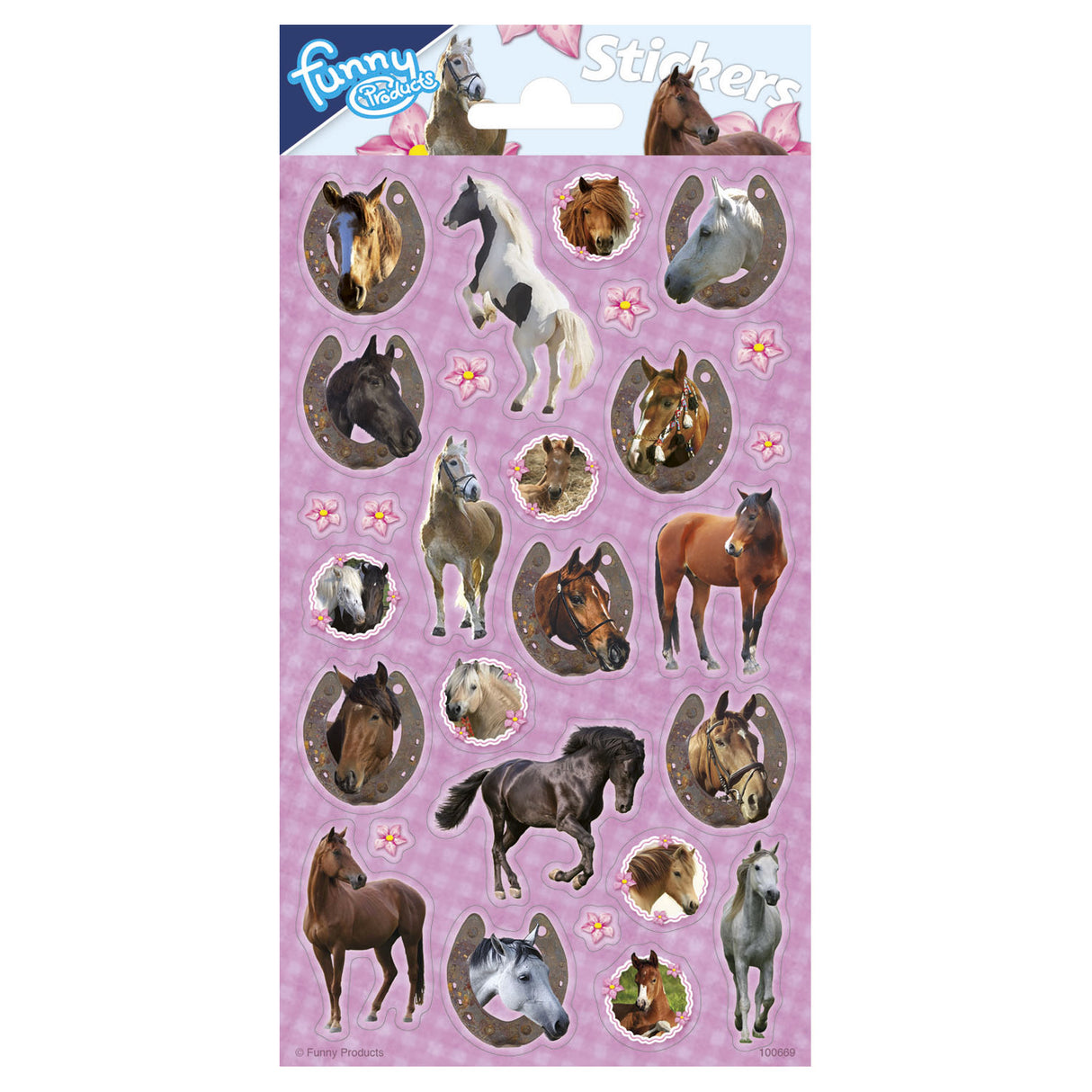 Planche d'autocollants Totum chevaux