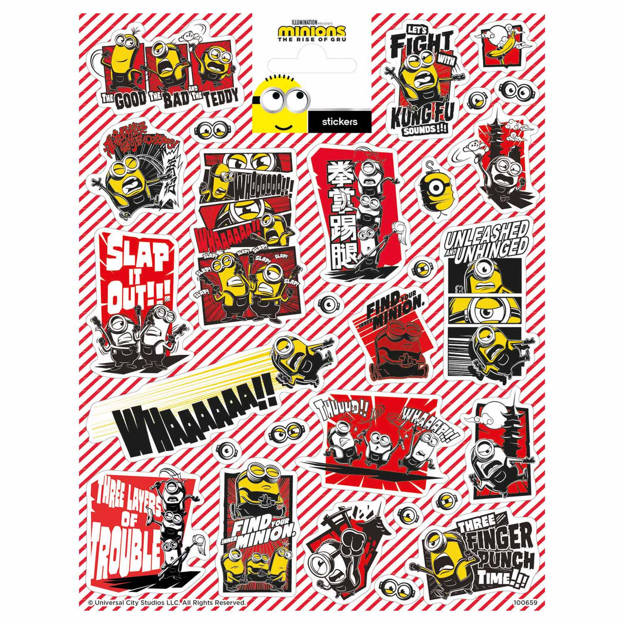 Feuille d'autocollants Totum minions