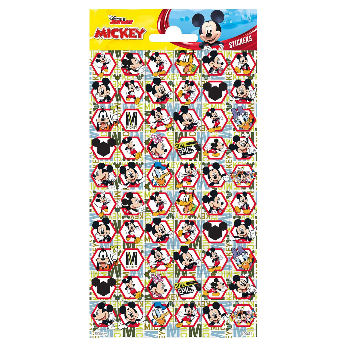Feuille d'autocollants Totum Mickey Mouse