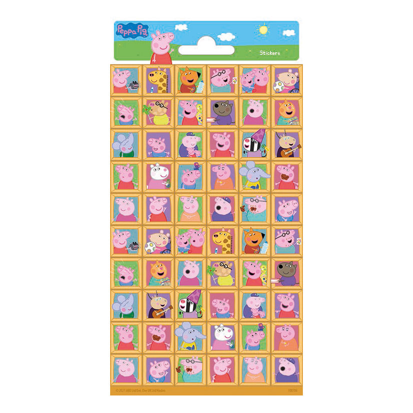 Feuille d'autocollants Totum Peppa Pig