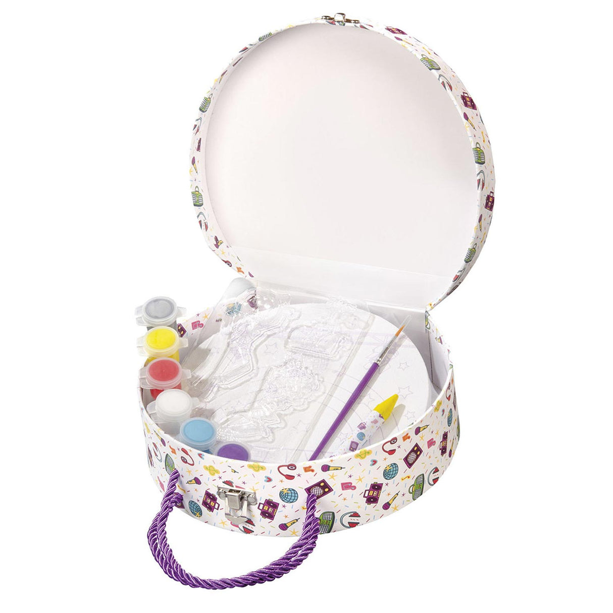 Totum craft case disco dance toile peinture - jouets filles - artisanat avec plâtre décoration maison
