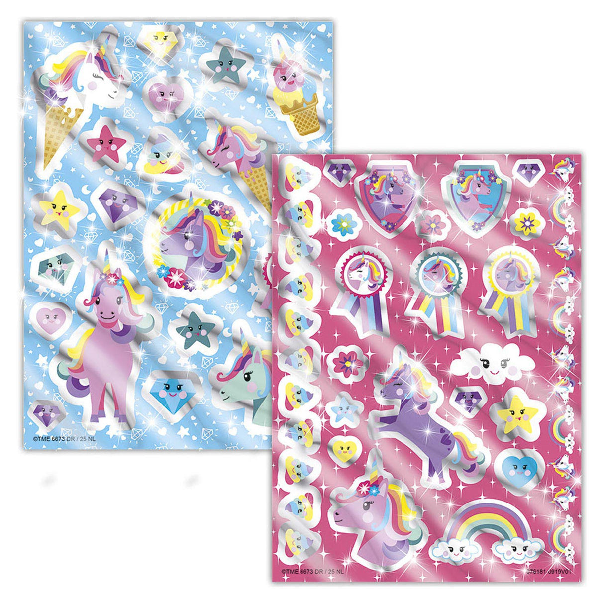 Totum licorne tatouage 40 pièces tatouage enfant métallisé - maquillage enfants habillage et fête et accessoires d'habillage