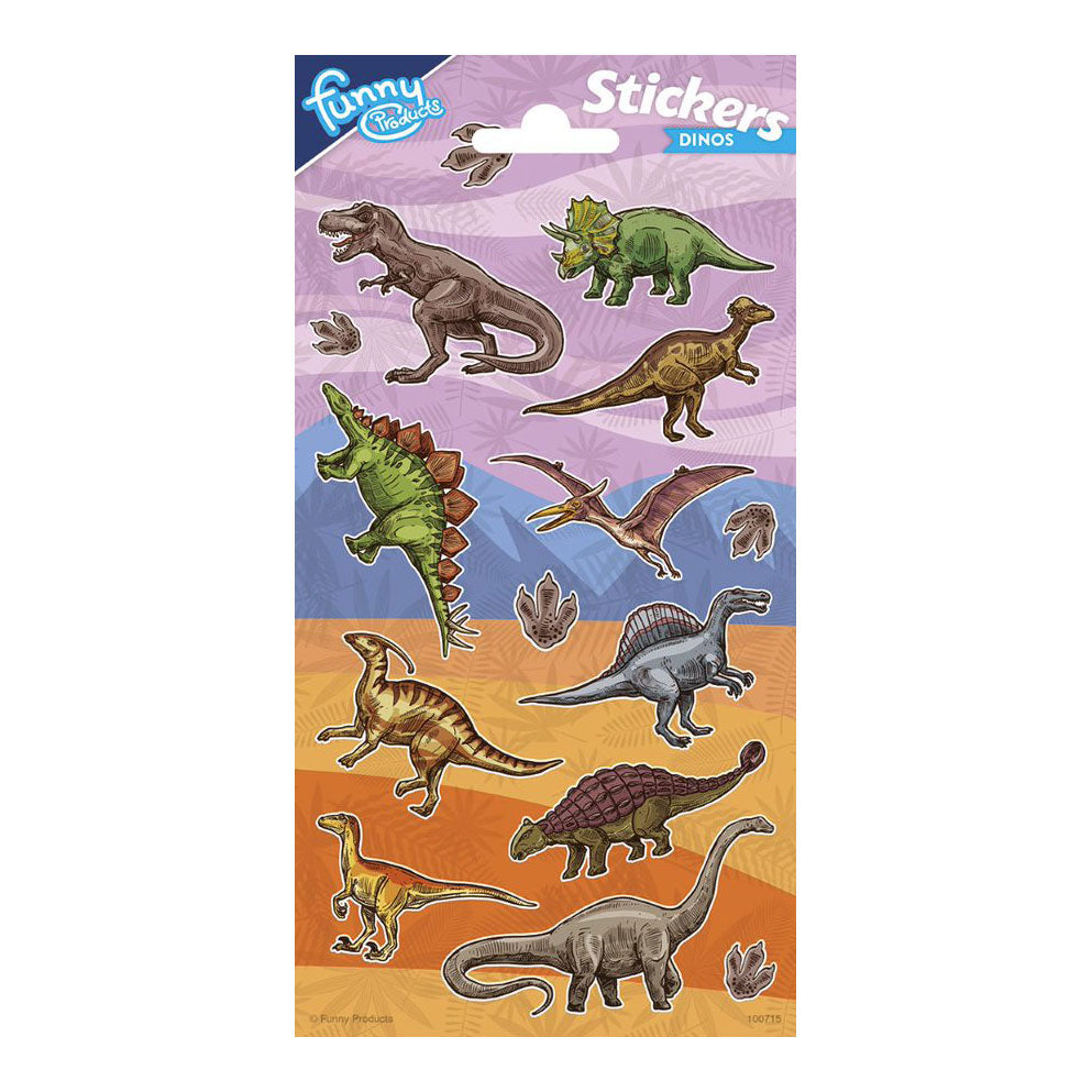Feuille d'autocollants Totum dinosaure, 14 pcs.