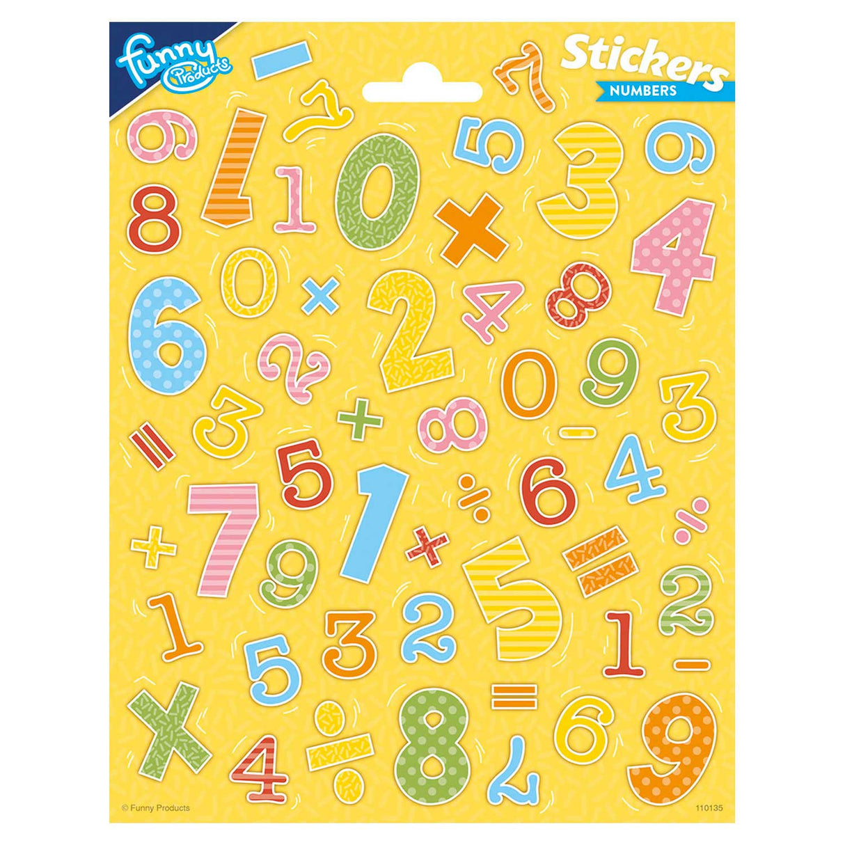 Numéros de feuille d’autocollants Totum