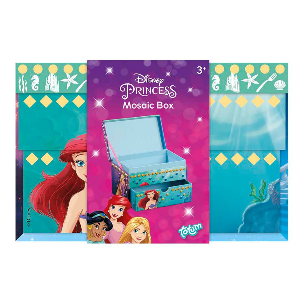 Fabrication d'une boîte à bijoux en mosaïque Totum Disney Princess