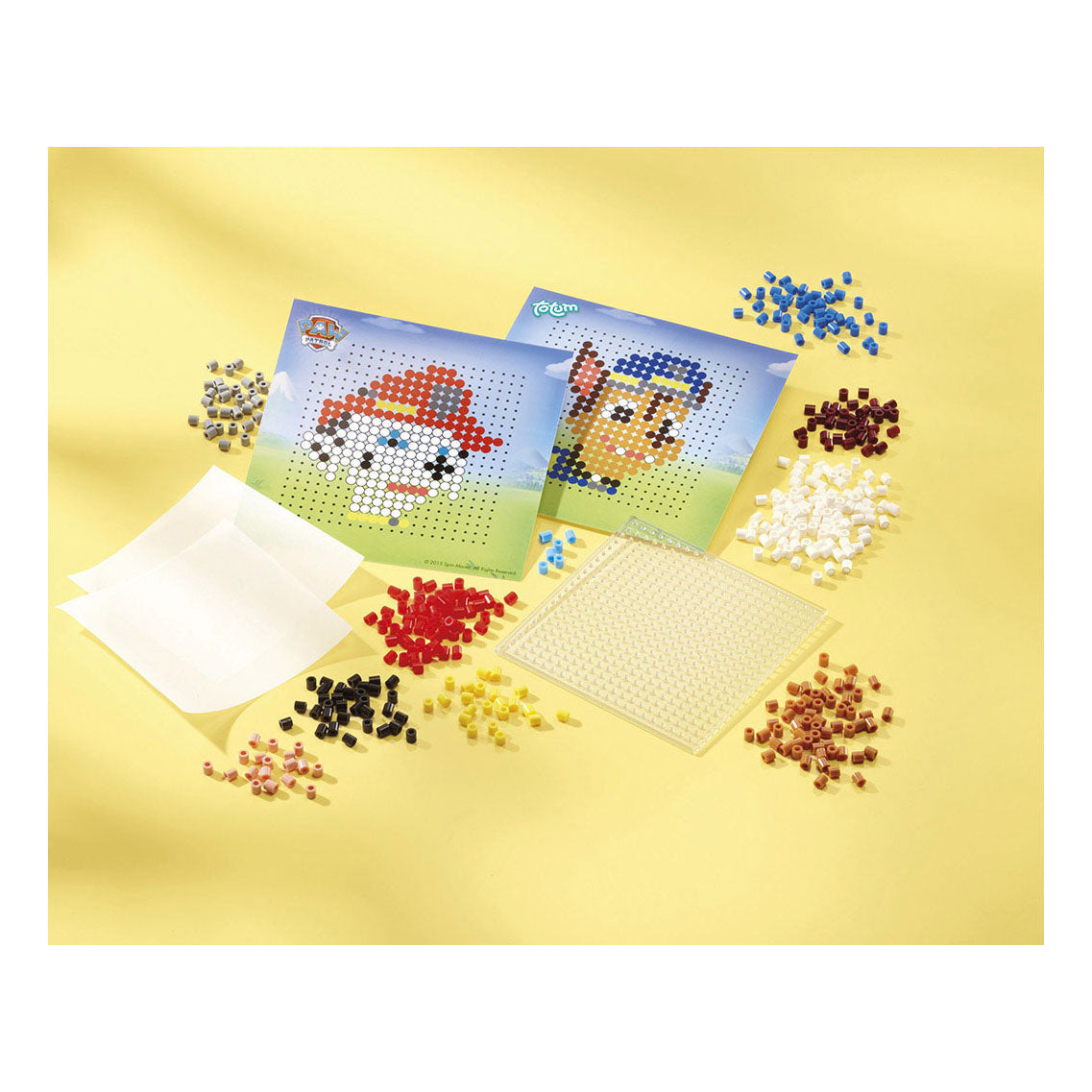 TOTUM 3IN1 PAW PATROL STRIJK KALEN, GYPSIS GIETEN ET PIXELKUNST CRAFT SET