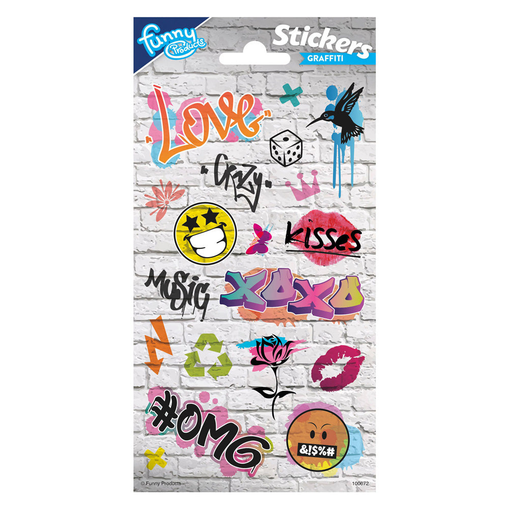Feuille d'autocollants graffiti Totum