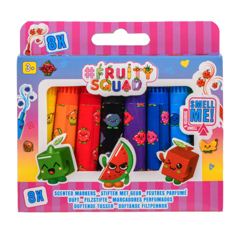 Marqueurs d'escouade fruitée Canenco avec parfum, 8 pcs.