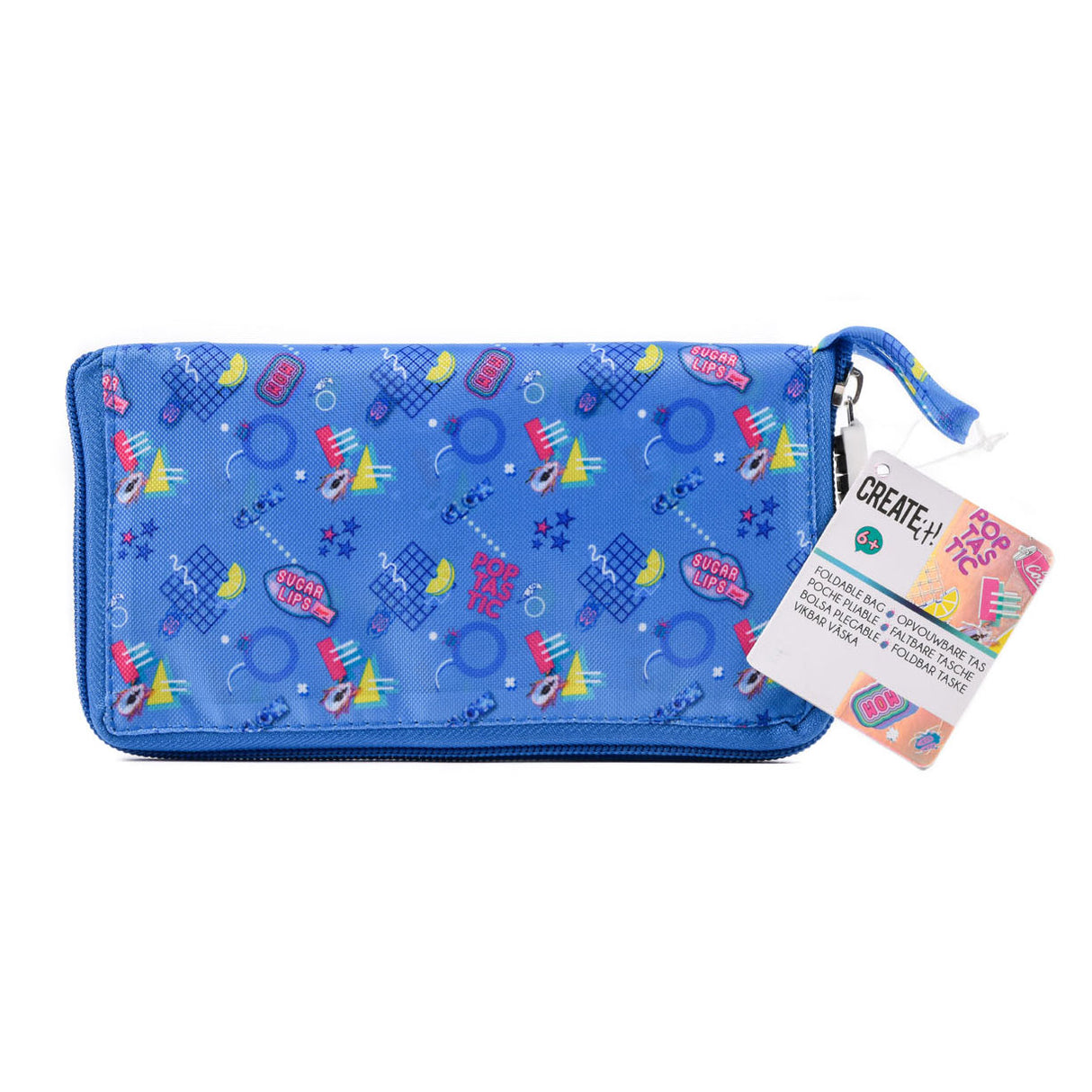 Créez-le ! Cabas Pliable Poptastic Bleu