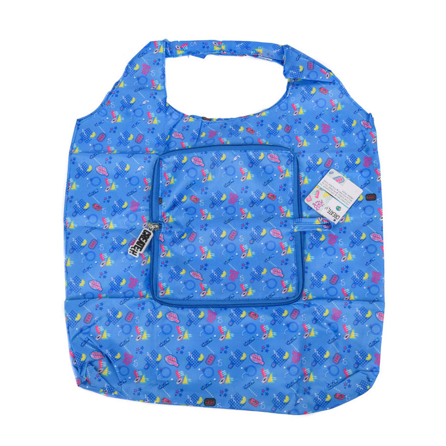 Créez-le ! Cabas Pliable Poptastic Bleu