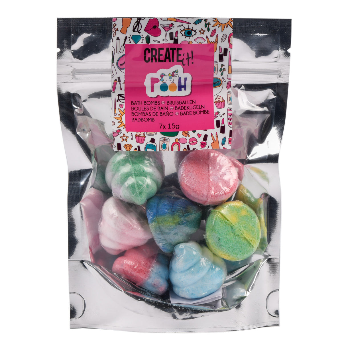 Créez-le ! bombes de bain beauté licorne 7-pack