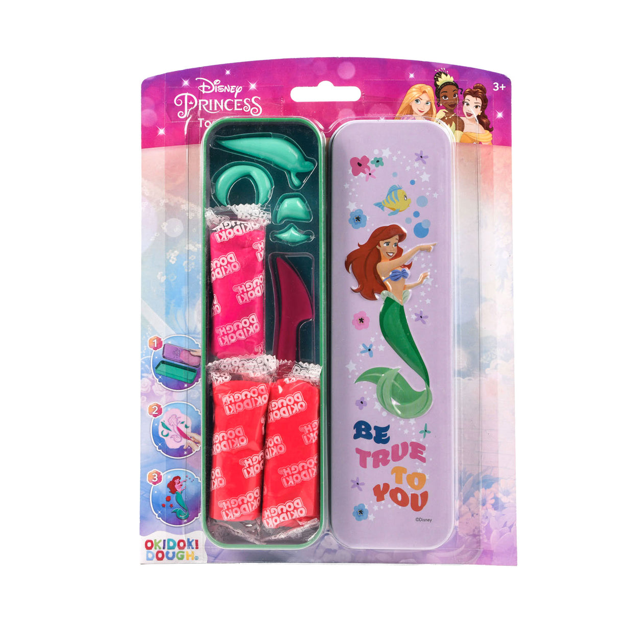 Canenco Disney Princess Okidoki boîte de rangement en argile 3D avec accessoires