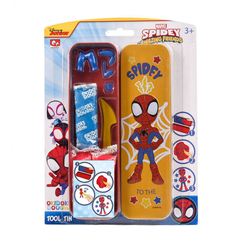 Canenco Spidey Okidoki Clay Storage Tiker 3D avec accessoires