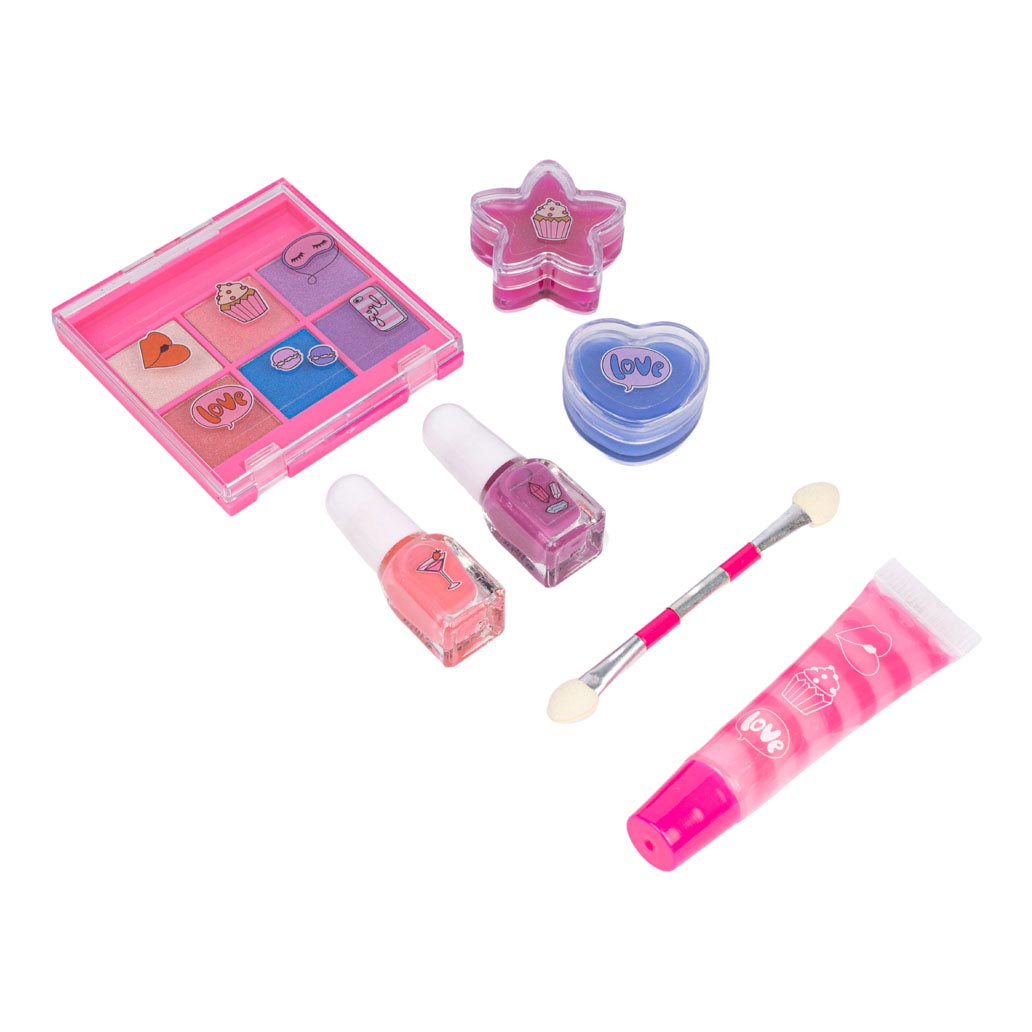 Créez-le ! set de maquillage beauté rose lilas