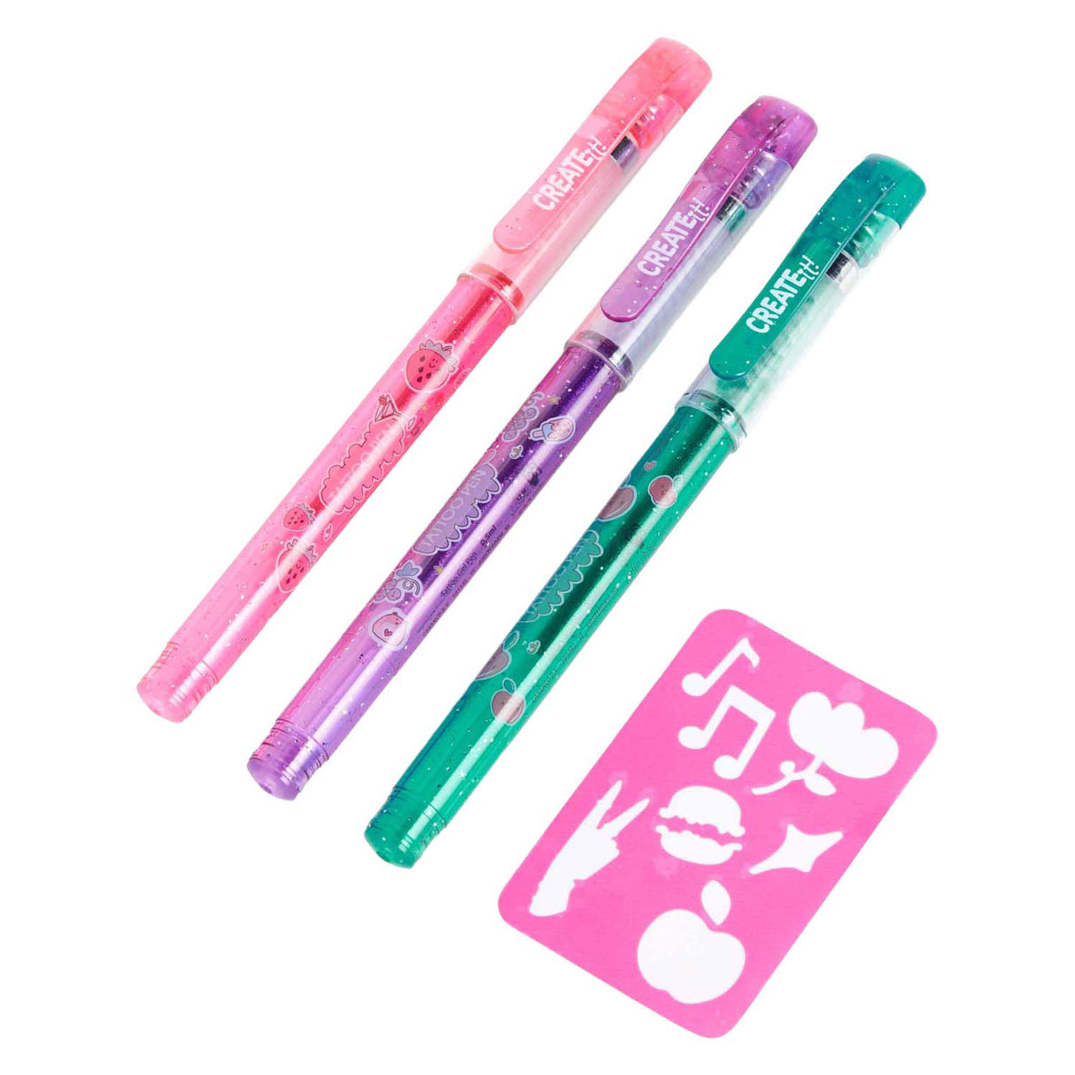 Créez-le ! stylos parfumés pour tatouage, 3pcs + modèle
