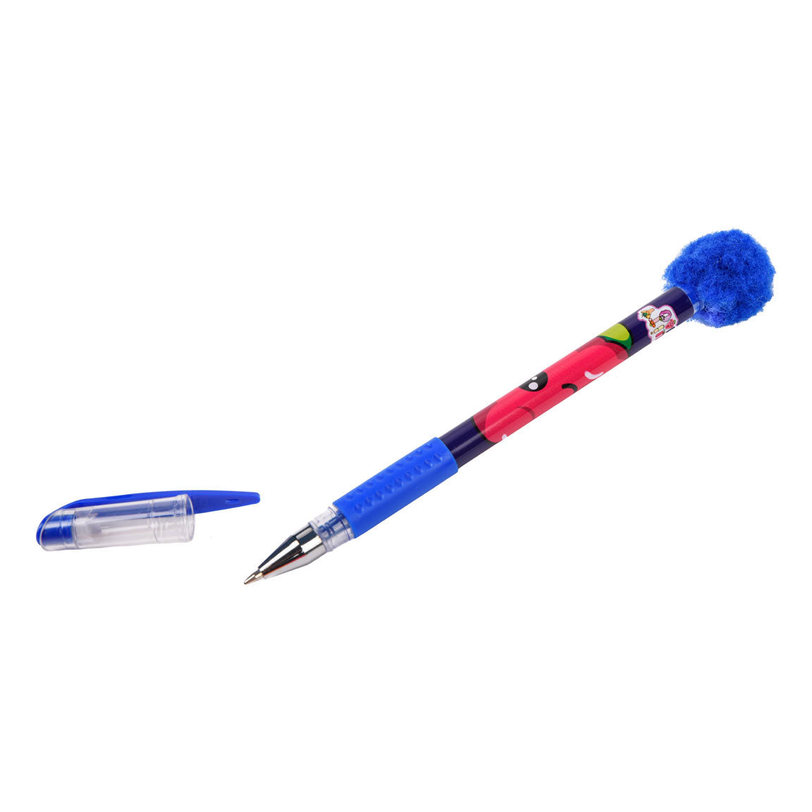 Stylos gel à pompons Canenco Fruity Squad avec parfum, 12 pcs.