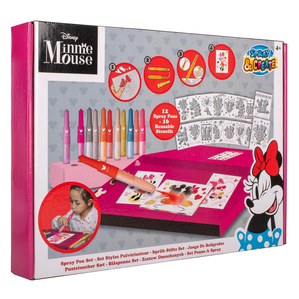 Set Blaaspissen de Canenco Minnie Mouse Blaaspissen