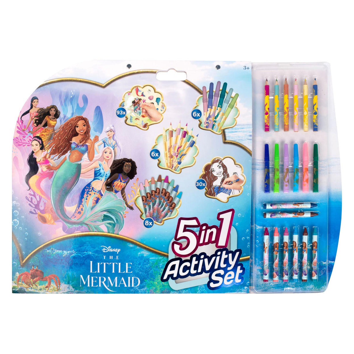 CANENCO LE LITTLE MERMAID 5IN1 COULEUR