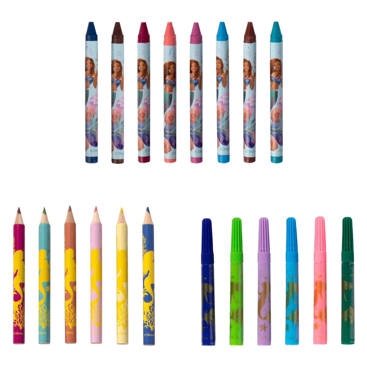 CANENCO LE LITTLE MERMAID 5IN1 COULEUR