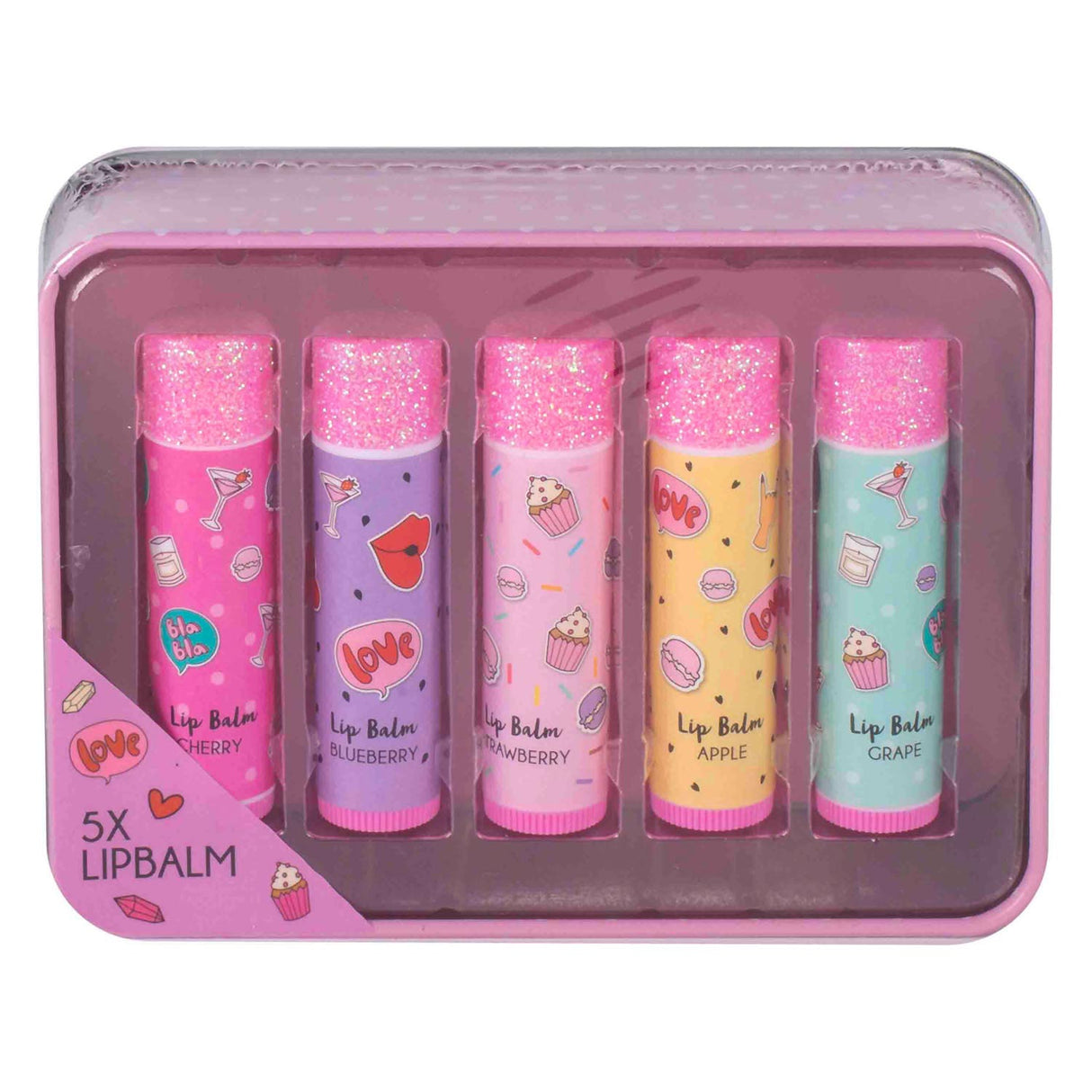 Canenco crée-le ! baume à lèvres beauté en boîte rose