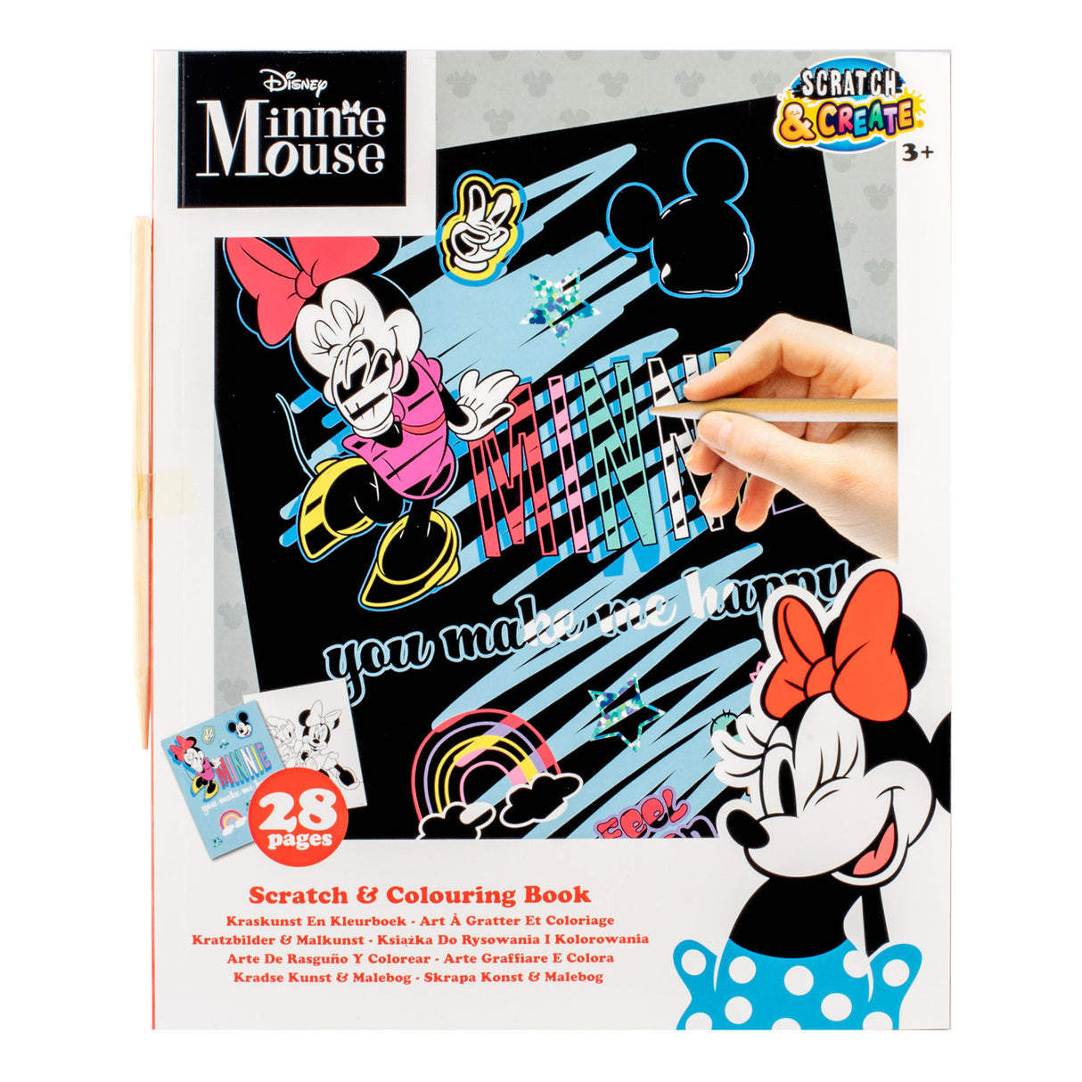Cannenco Minnie Mouse Scratch Arts Colorbook