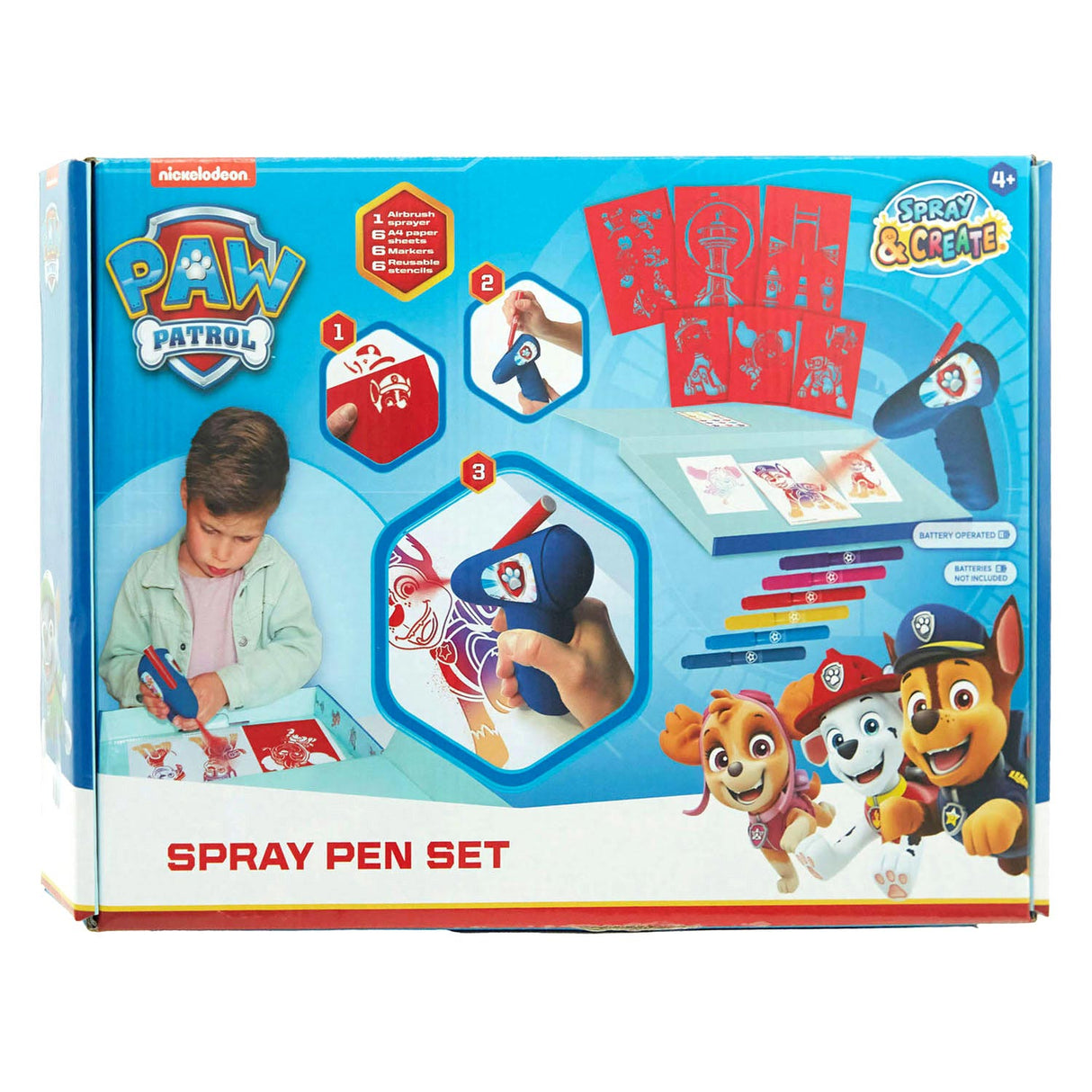 Ensemble de stylos à souffler électriques Paw Patrol de Canenco