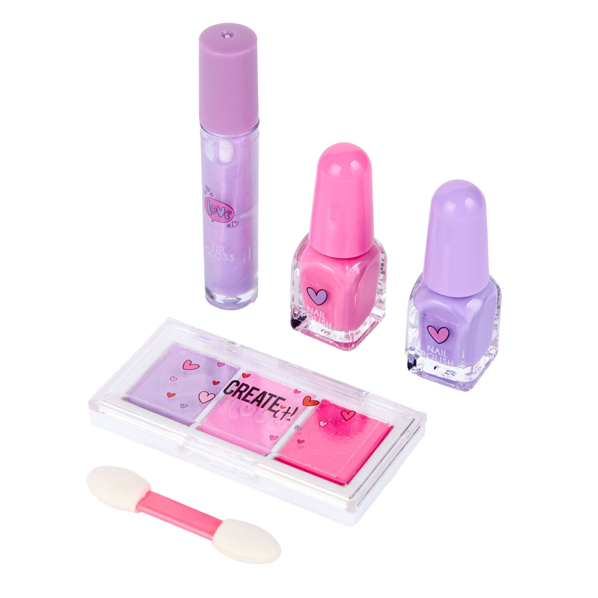 Créez-le ! ensemble de maquillage en forme de cœur pour le look des lèvres