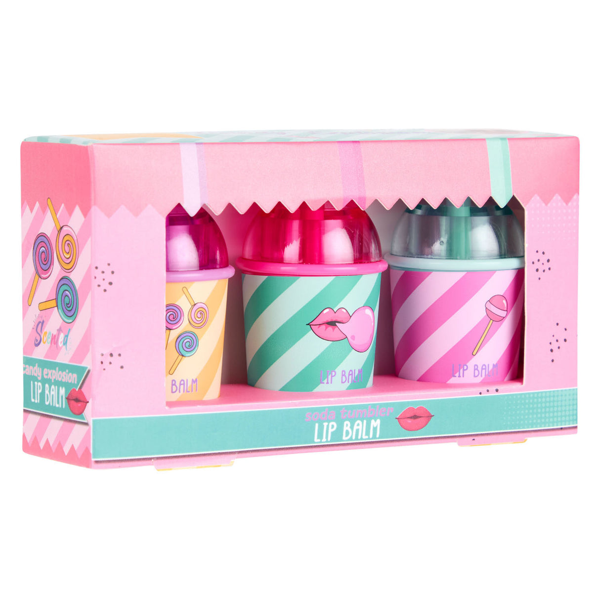 Créez-le ! Baume à lèvres bonbon en tasse, 3 pcs.